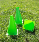 (Set of 10) RK Sports Plastic Sport Cones - Green-RK Safety-RK Safety