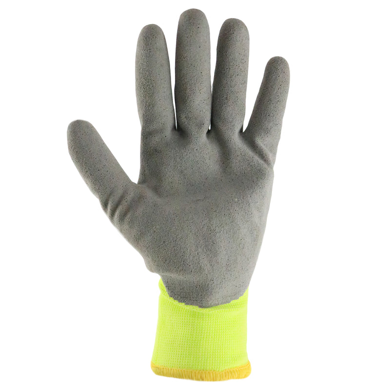 Better Grip Safety Winter Insulated Double Lining Rubber Coated Work Gloves, 3 Pairs/Pack