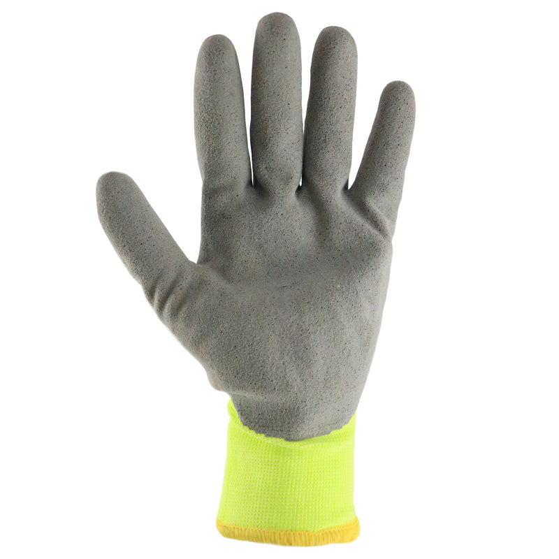 Better Grip BGWANS3/4 Safety Winter Insulated Double Lining Rubber Latex 3/4 Coated Work Gloves, 3 Pairs/Pack (Lime)-RK Safety-RK Safety