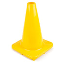 (Set of 10) 12" PVC Traffic Safety Cones, Plain - Yellow-RK Safety-RK Safety