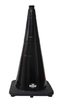28" RK Black Safety Traffic PVC Cones, Black Base…-RK Safety-RK Safety