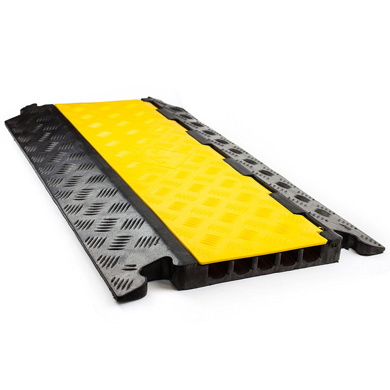 RK RK-CP-5CST, 5Channel Modular Rubber Cable Protector Ramp-straight-RK Safety-RK Safety