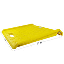 RK-PCR27- Heavy Duty 1000 lbs Portable Curb Ramp for Hand Truck Delivery, Carts (Yellow)-RK Safety-RK Safety
