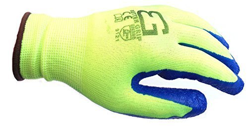 Better Grip® BGSCL Nylon Gloves Textured Latex Coating Gripping, 6pairs, Lime-Better Grip-RK Safety