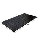 RK Safety RK-RUP-8 2.5" Rubber Threshold Ramp with 3 Channels with Slip-Resistant Surface …-RK Safety-RK Safety