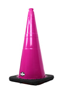28" RK Pink Safety Traffic PVC Cones, Black Base-RK Safety-RK Safety