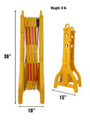 RK Safety RK-EXB1 Expandable Barricade System,Safety Barrier Gate,38" Tall - 8' 2" Max Width-RK Safety-RK Safety