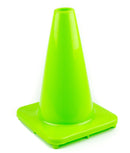 12" PVC Traffic Safety Cones, Plain - Lime-RK Safety-RK Safety