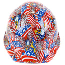 RK Safety RK-HP34-FLAG Flag Designed Hard Hat Cap Style with 4 Point Ratchet Suspension-RK Safety-RK Safety