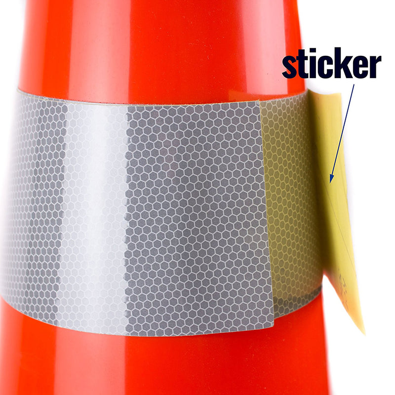 4 and 6 Inch 36'' Traffic Cone Collar Replacement Reflective Tapes(2T)-RK Safety-RK Safety