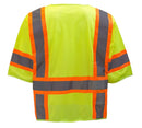 Class 3 Two Tone Hi Viz Breathable Polyester Mesh Vest - MV7811&MV7812,MV7813(Orange, Lime)-New York Hi-Viz Workwear-RK Safety