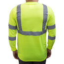 Class 3 High Vis Reflective Long Sleeve Safety Shirt - L9091,2-New York Hi-Viz Workwear-RK Safety