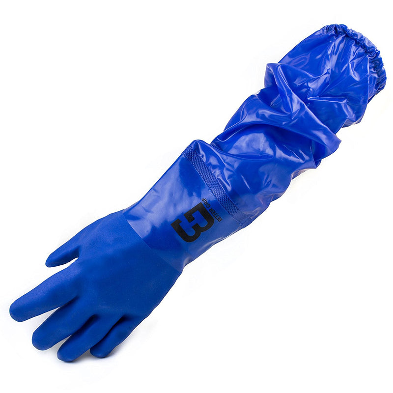 Better Grip Premium Double Coated 23 inch PVC Chemical Resistant Gloves-BG26PVC-BLU-Better Grip-RK Safety