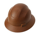 RK Safety RK-HP44-DESIGN, Hard Hat Brim Style with 4 Point Ratchet Suspension (1 EA, Brown)-RK Safety-RK Safety