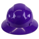 RK Safety RK-HP24-BL Blue Hard Hat Brim Style with 4 Point Ratchet Suspension-RK Safety-RK Safety