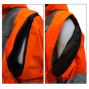 Men's Ansi Class 3 High Visibility Safety Bomber Jacket With Zipper, PVC Pocket, Black Bottom and Detachable sleeve- J8511-RK Safety-RK Safety