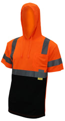 New York Hi-Viz Workwear BFSH4511/12 High-Visibility Class 3 Short Sleeve T-Shirt, Moisture Wicking Mesh Birdseye, With Black Bottom and Hoodie-RK Safety-RK Safety
