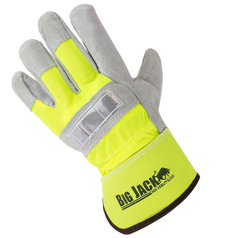 Better Grip® Hi Visibility Cowhide Leather Palm Gloves - BGBYHVG-Better Grip-RK Safety