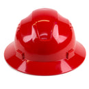 RK Safety RK-HP24-RD Red Hard Hat Brim Style with 4 Point Ratchet Suspension-RK Safety-RK Safety