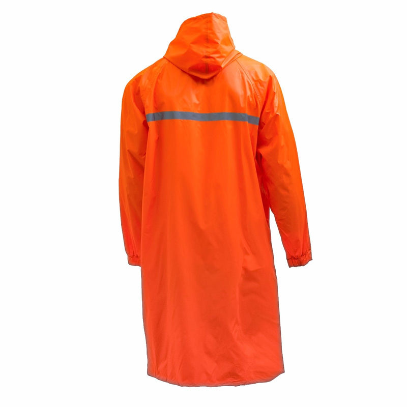 Men's Waterproof Long Raincoat PVC Trench Coat - Orange-RK Guard-RK Safety