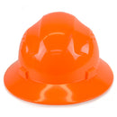 RK Safety RK-HP24-OR Orange Hard Hat Brim Style with 4 Point Ratchet Suspension-RK Safety-RK Safety