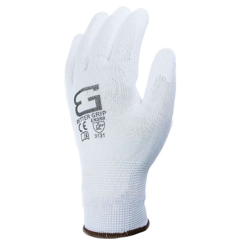 Better Grip® Thin Polyurethane Palm Coated Glove - BGSPUWH-Better Grip-RK Safety