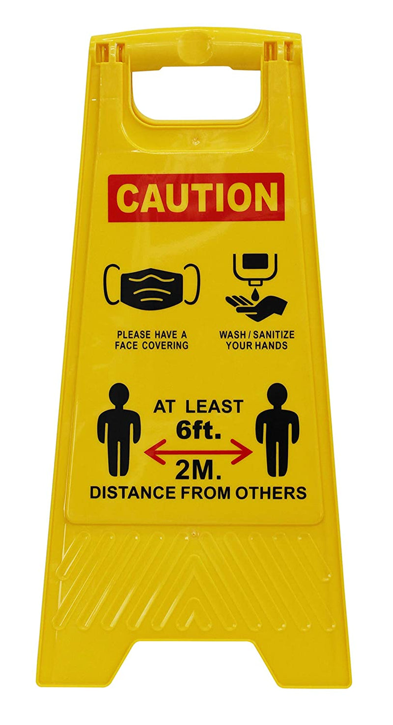 RK-Safety Floor Sign, 3 in 1 Pandemic Sign with Maintain Social distancing-RK Safety-RK Safety
