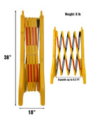 RK Safety RK-EXB1 Expandable Barricade System,Safety Barrier Gate,38" Tall - 8' 2" Max Width-RK Safety-RK Safety