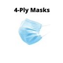 50-units Box Blue Disposable Face Masks with Earloop, 4 Layers-RK Safety-RK Safety
