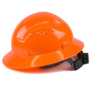 RK Safety RK-HP24-OR Orange Hard Hat Brim Style with 4 Point Ratchet Suspension-RK Safety-RK Safety