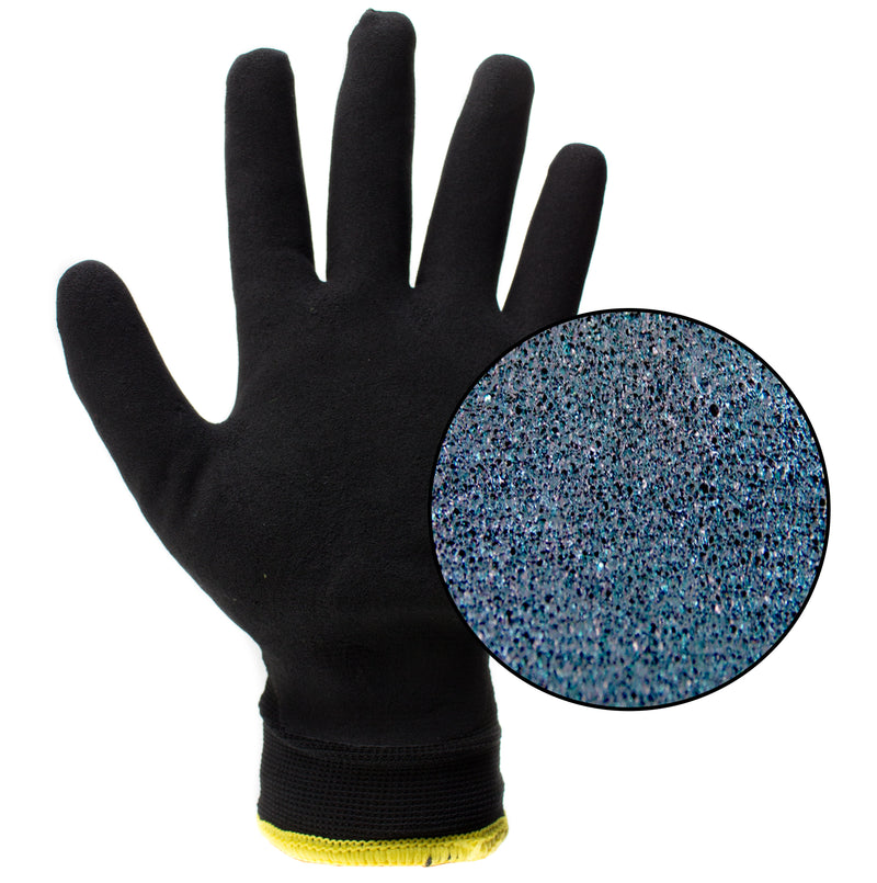 Better Grip Safety Winter Insulated Double Lining Rubber 3/4 Coated Work Gloves, 3 Pairs/ Pack - BGWANS3/4-BK-Better Grip-RK Safety