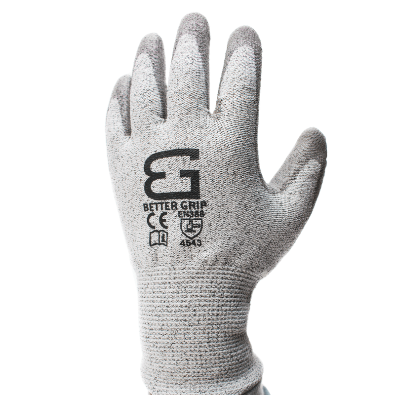 Level 5 Cut Resistant Shell PU Coating Work Gloves for Smart Phone-WG-Better Grip-RK Safety