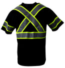NY BFS-T5511,12 & 13 High-Visibility Class 3 T Shirt with Moisture Wicking Mesh Birdseye, Black Bottom (Lime, Orange & Black)-RK Safety-RK Safety