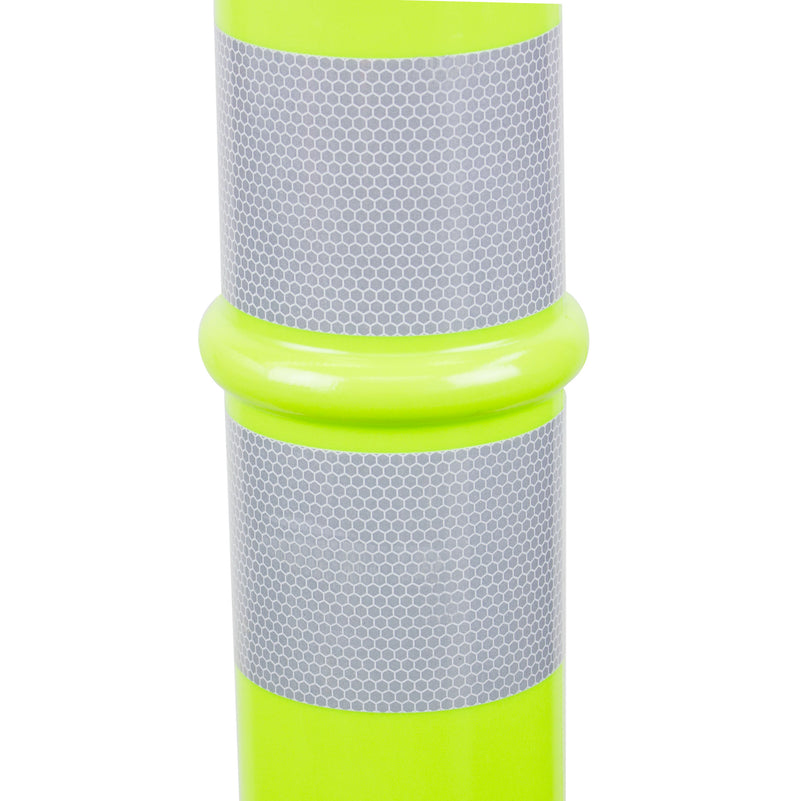 Traffic 42" Delineator Posts with 13 lbs Bases, Lime-RK Safety-RK Safety