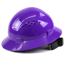 RK Safety RK-HP24-BL Blue Hard Hat Brim Style with 4 Point Ratchet Suspension-RK Safety-RK Safety