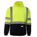 Class 3 High Visibility Sweatshirt, Hooded Pullover - H8312-New York Hi-Viz Workwear-RK Safety