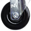 NK 4 Inch Low Profile Hard Rubber Wheel Swivel Plate Casters - CHR4SSRE-4-NK-RK Safety