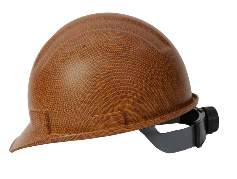 RK Safety RK-HP34 Hard Hat Cap Style with 4 Point Ratchet Suspension (1 EA, Brown)-RK Safety-RK Safety