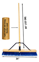 (RK-SJB001) 24'' RK Safety Wooden Push Broom With Brace and Bamboo Handle-RK Safety-RK Safety