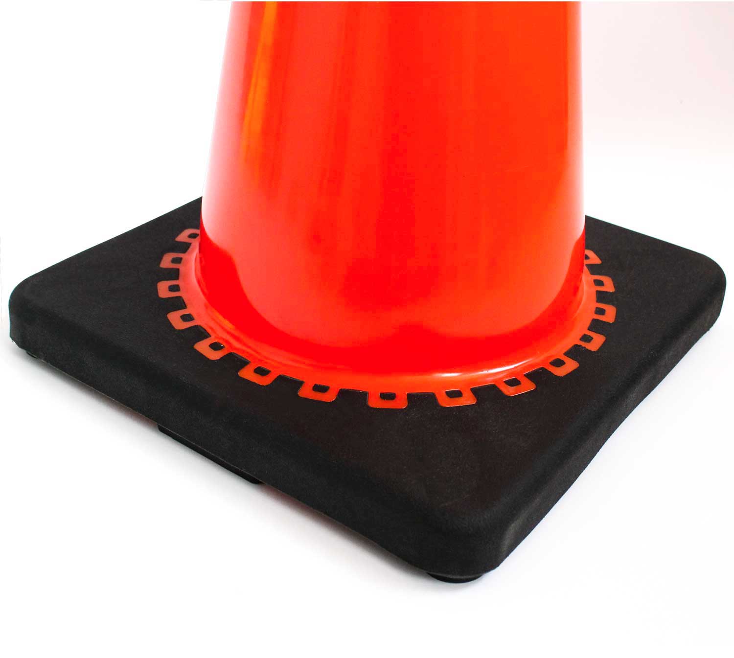 RK 28" Orange Safety Traffic PVC Cones with 6" + 4" Reflective Collars