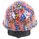 RK Safety RK-HP34-FLAG Flag Designed Hard Hat Cap Style with 4 Point Ratchet Suspension-RK Safety-RK Safety