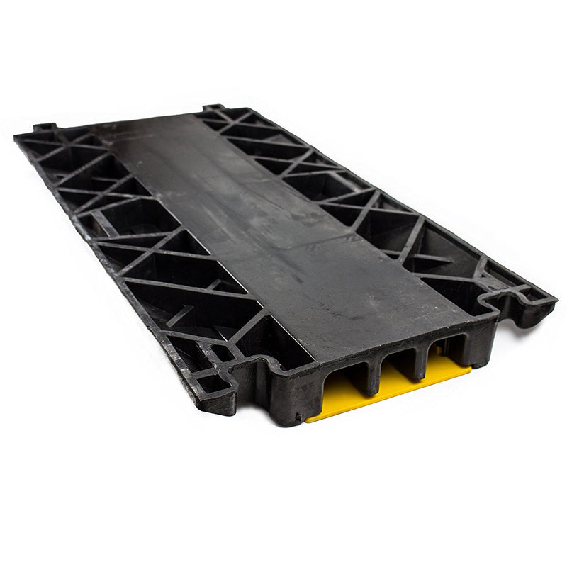 RK RK-CP-3CST, 3Channel Modular Rubber Cable Protector Ramp-Straight-RK Safety-RK Safety