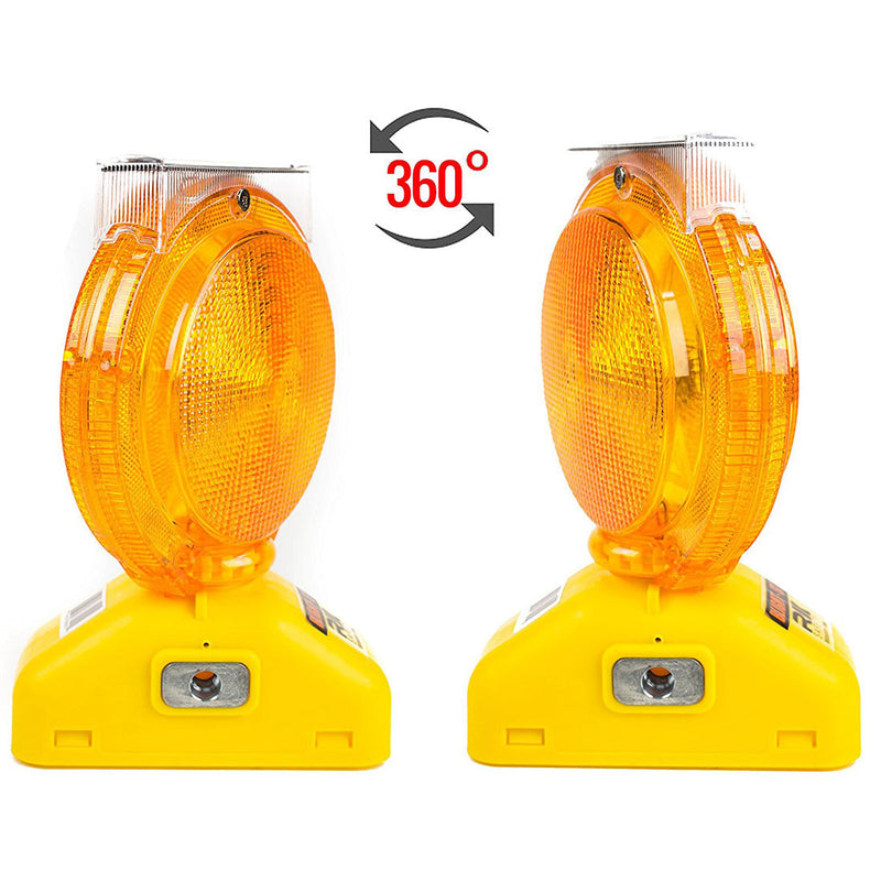 Rechargeable Solar Barricade Amber LED Warning Lights - BLIGHT-ST-RK Safety-RK Safety