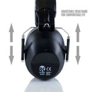 RK Shooting Hearing Protection Folding-Padded Ear Muff - Black-RK Safety-RK Safety