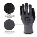 Micro Foam Nitrile Coated Nylon Work Glove with Dots on Palm - BGFLEXDOT-GY-Better Grip-RK Safety