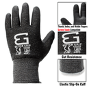 Level 5 Cut Resistant Shell PU Coating Work Gloves for Smart Phone-BK-Better Grip-RK Safety
