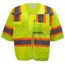 Class 3 Two Tone Hi Viz Breathable Polyester Mesh Vest - MV7811&MV7812,MV7813(Orange, Lime)-New York Hi-Viz Workwear-RK Safety
