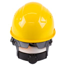 RK Safety RK-HP14-YEL Hard Hat Cap Style with 4 Point Ratchet Suspension (Yellow)-RK Safety-RK Safety
