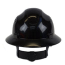RK Safety RK-HP24-BK Black Hard Hat Brim Style with 4 Point Ratchet Suspension-RK Safety-RK Safety