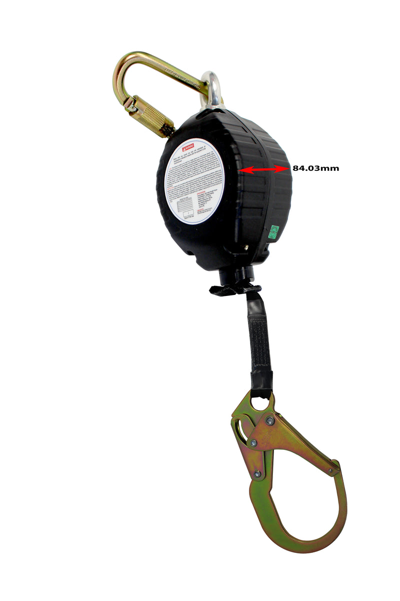 Spidergard SPL-RW11 11-Feet Retractable Lifeline with Webbing, OSHA/ANSI Compliant, Rebar Hook-RK Safety-RK Safety